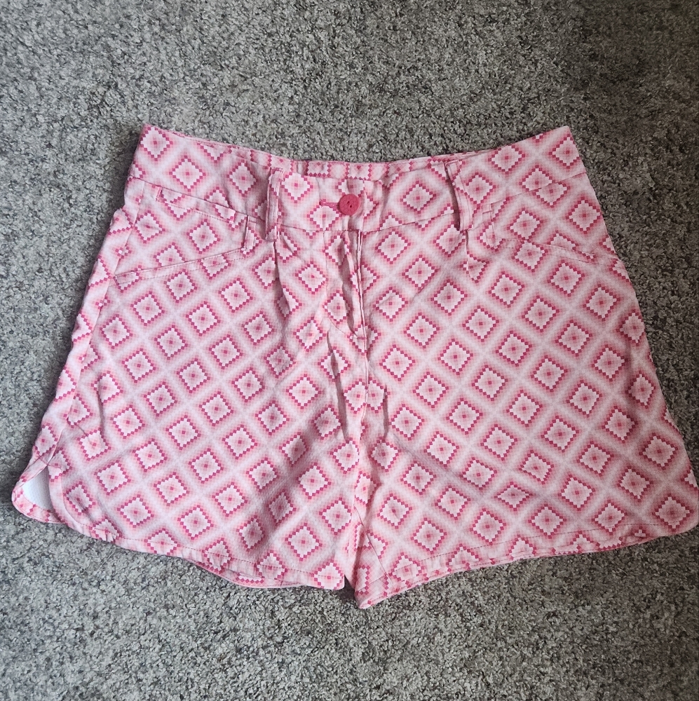 Puma Cream and Pink Golf Short Casual Resort Wear